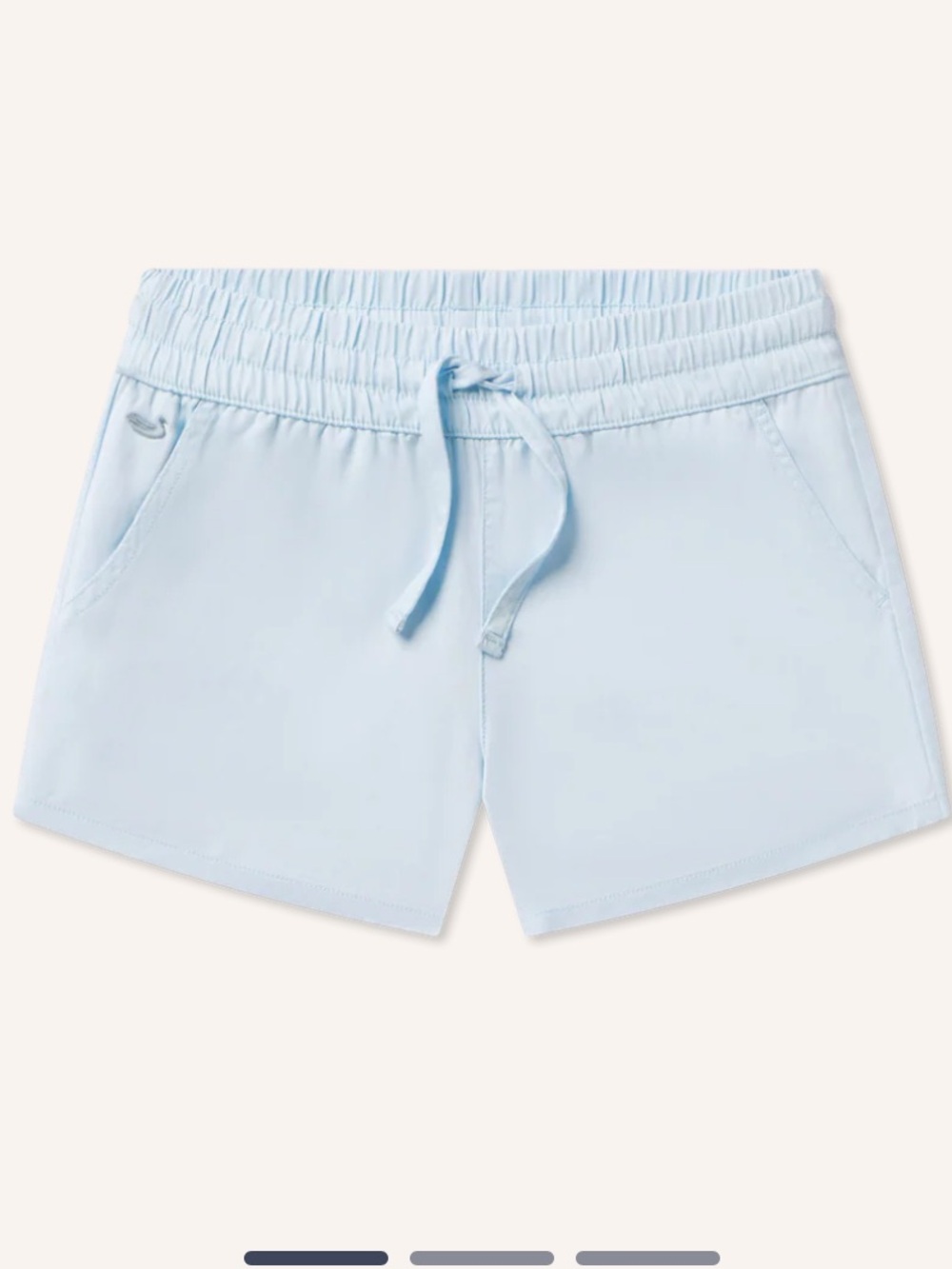 Southern Marsh Light Blue Relaxed Athletic Shorts